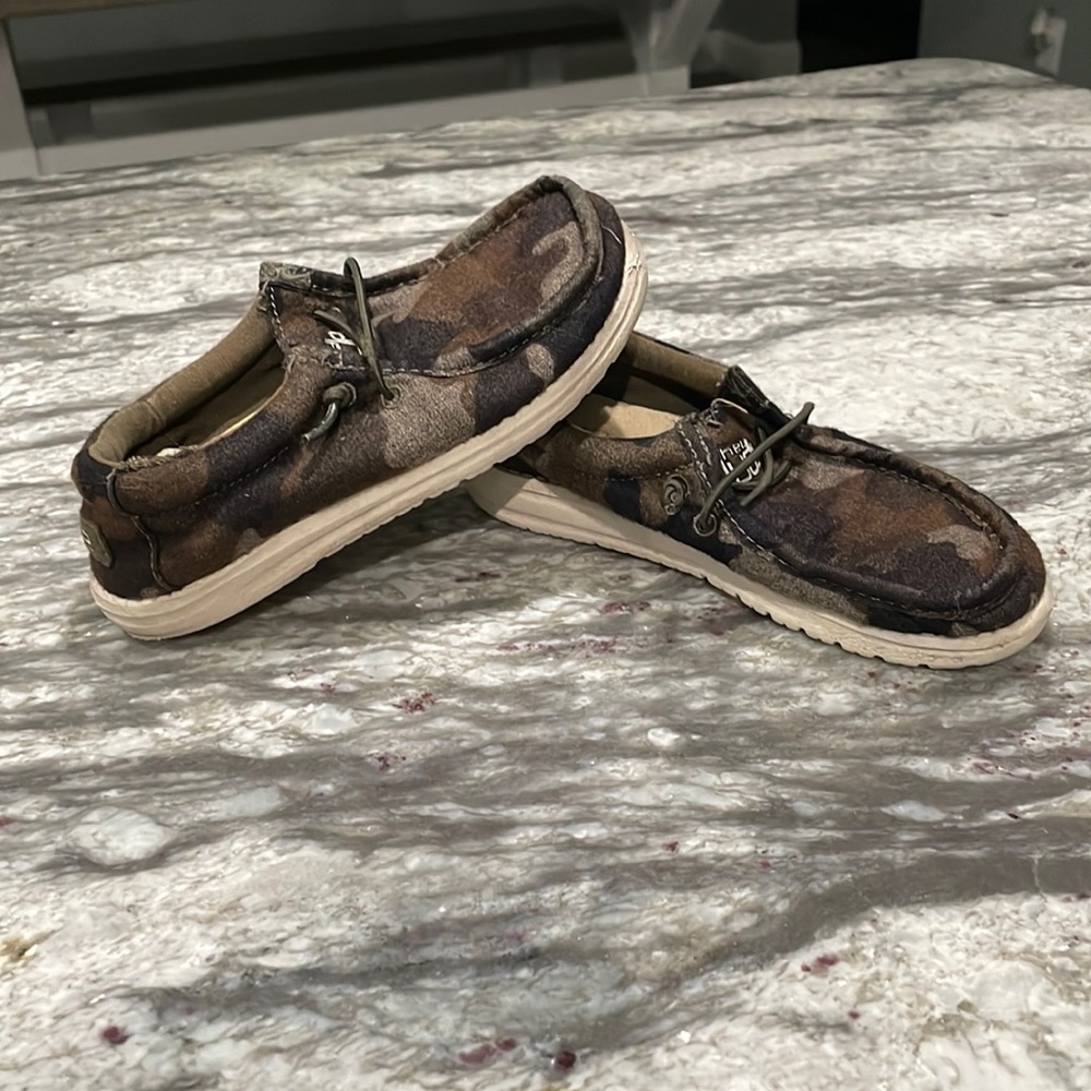 Boys Camo Hey Dude Shoes